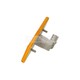ZIJMARKEERLICHT ORANJE 120MMx45MM MET CLIPS SOCKET